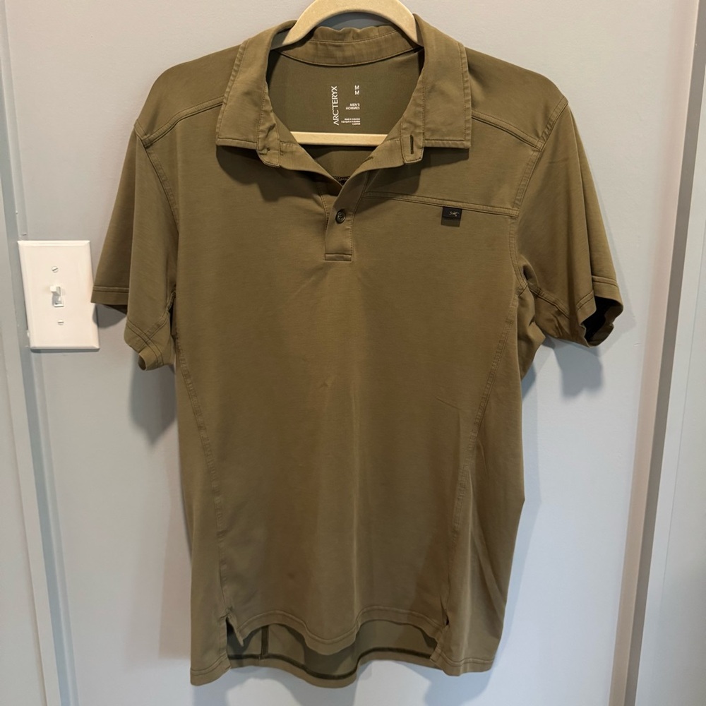 Arc'teryx Captive Polo Olive Green Polo Shirt